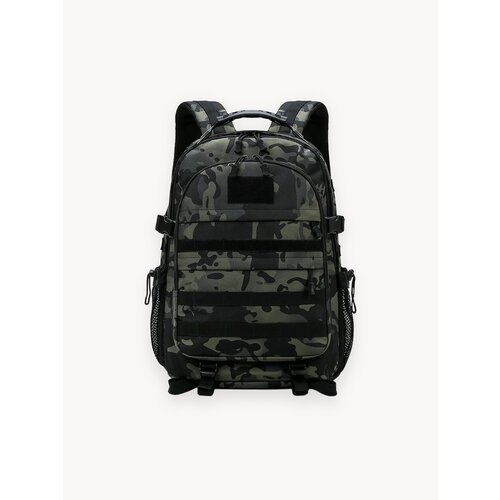 Рюкзак мужской тактический туристический походный 40 литров черный мультикам