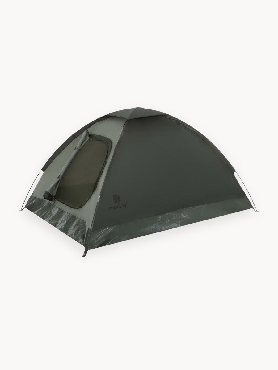Палатка трекинговая Maclay 2х-местная однослойная зеленого цвета