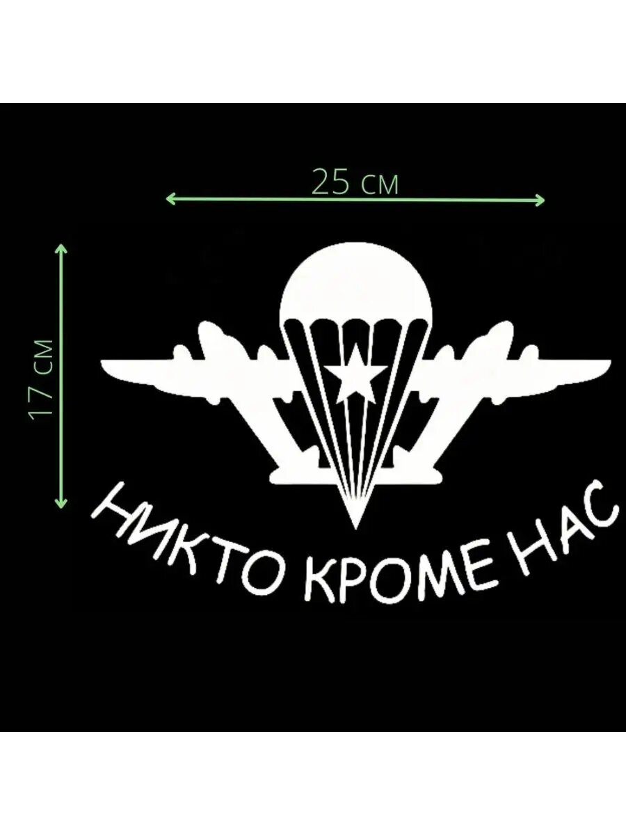 Наклейка на авто "Никто кроме нас"