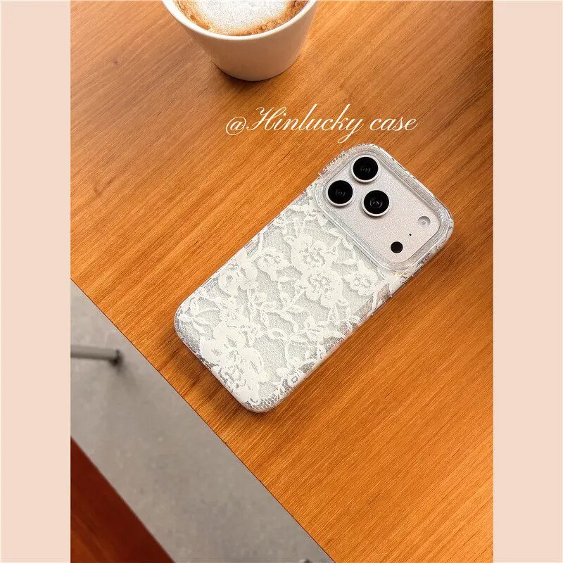 Корейский чехол для телефона в стиле Y2K с розовым, Белый, Clear-SSZ072930, For iphone 17 ProMax