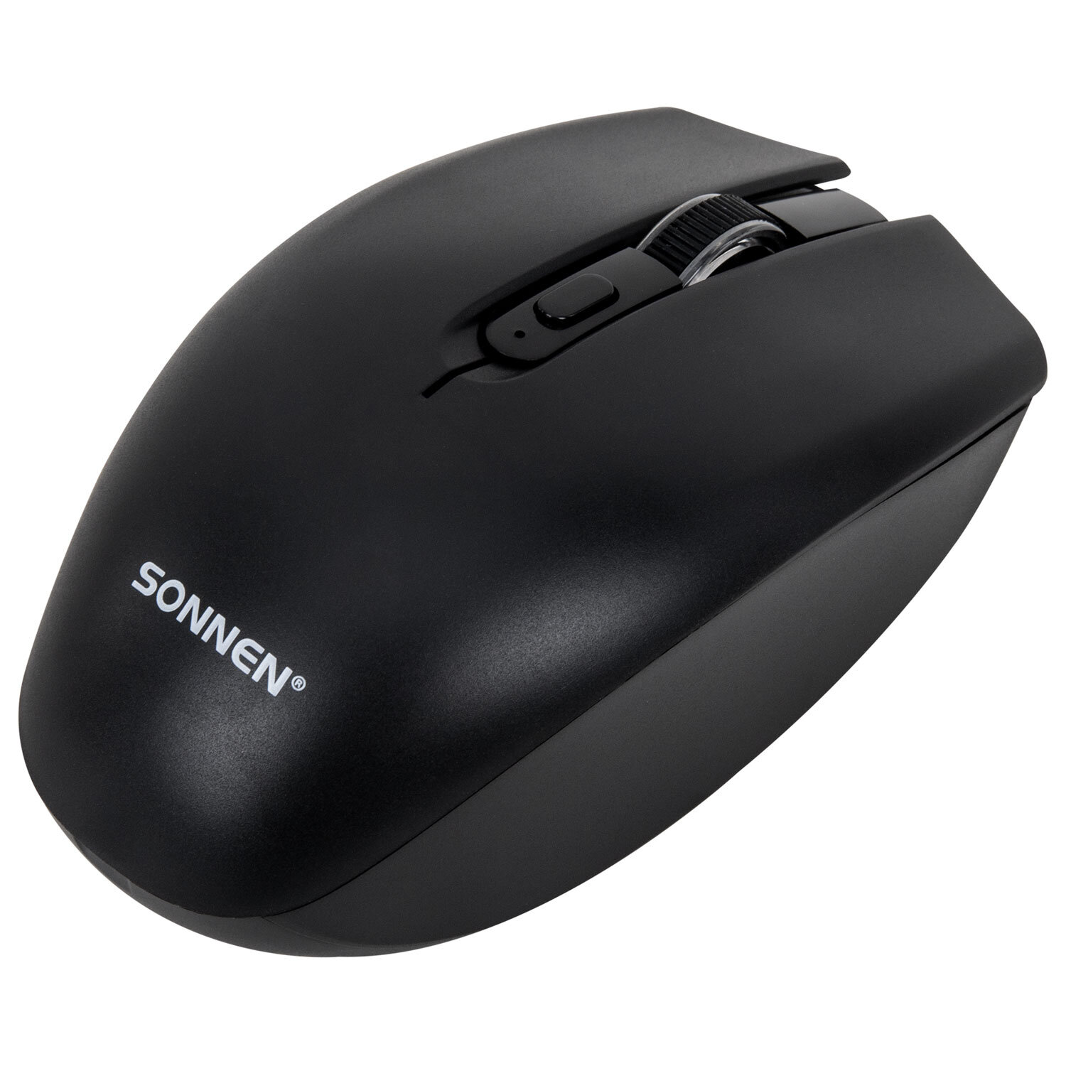 Упаковка 4 шт. Мышь беспроводная USB, 800/1200/1600 dpi, 5 кнопок + колесо-кнопка, оптическая, SONNEN Q80, черная, 513945
