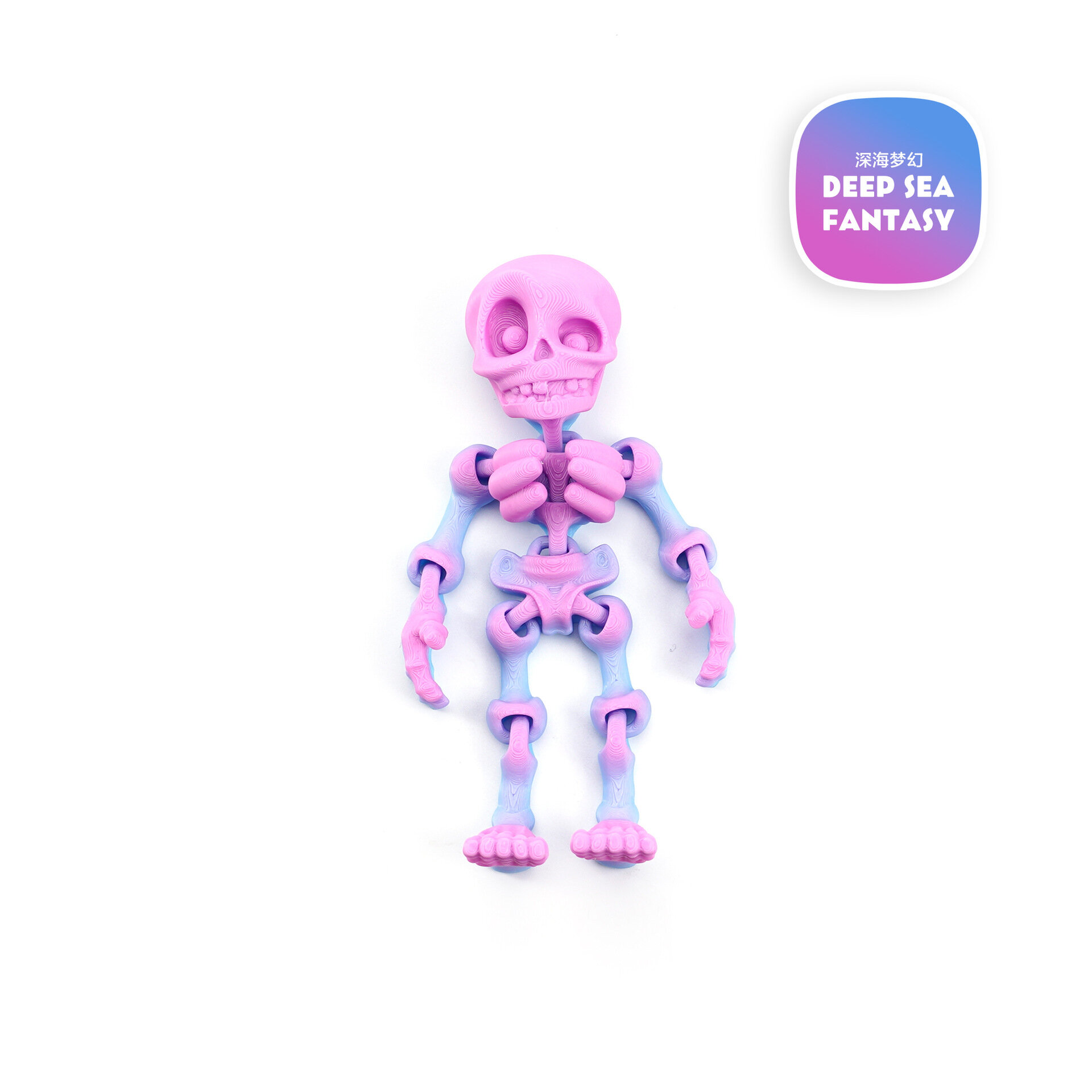 3D-печатная серия для Хэллоуина, эксклюзивно для трансграничной торговли: наборы для вечеринок с черепами и скелетами, забавные игрушки, декоративные фигурки, подарки.