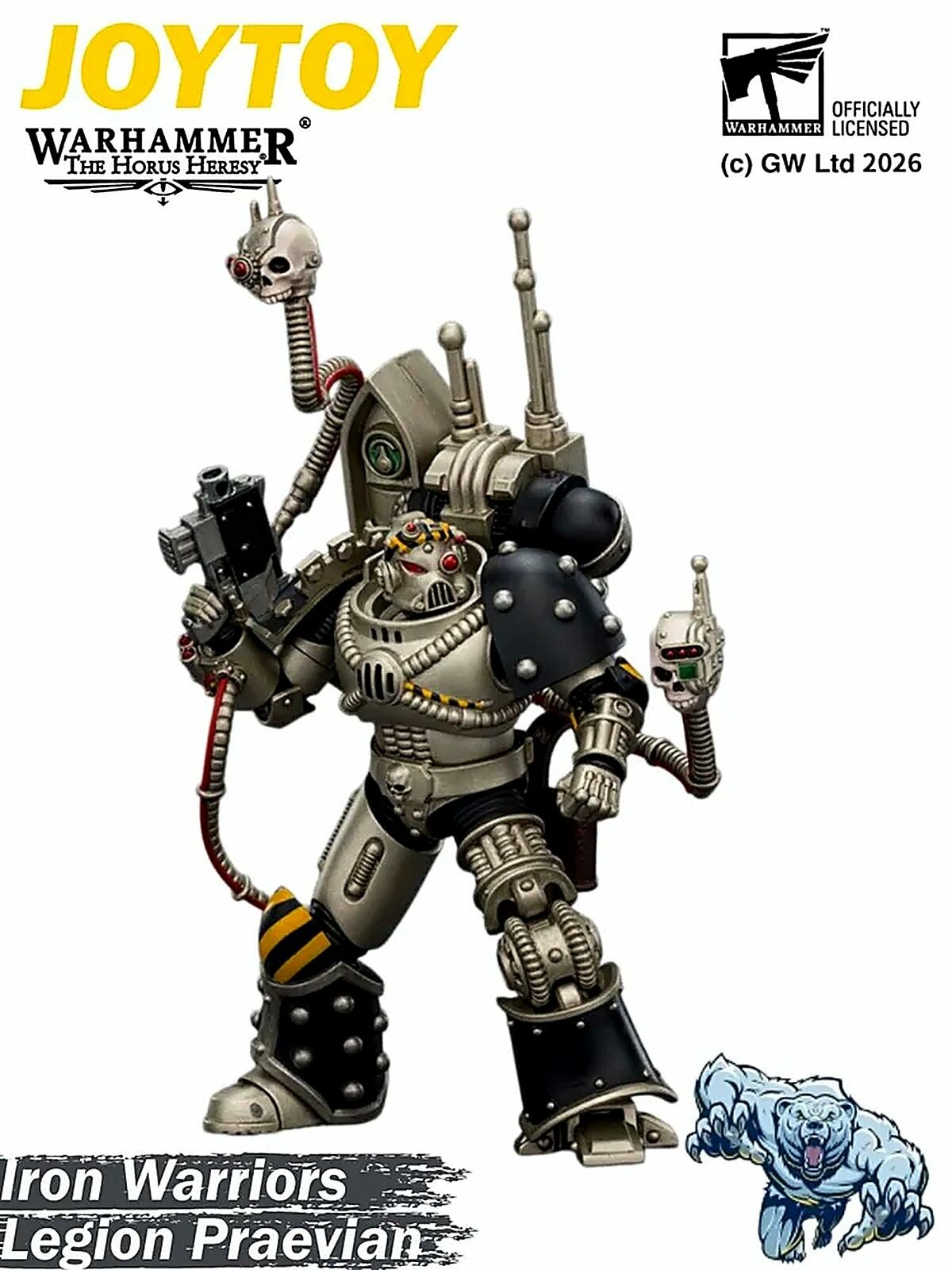 JOYTOY warhammer 30000 Iron Warriors Legion Praevian with Bolt Pistol 1/18 nодаpок коллекция игрушек