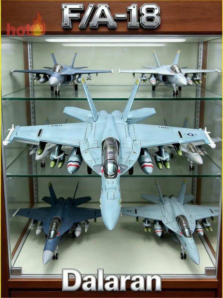 F/A-18E/F Супер Шершень (Super Hornet) сборная модель самолёта 1/72 без клея и покраски, Dalaran, США, Су-35