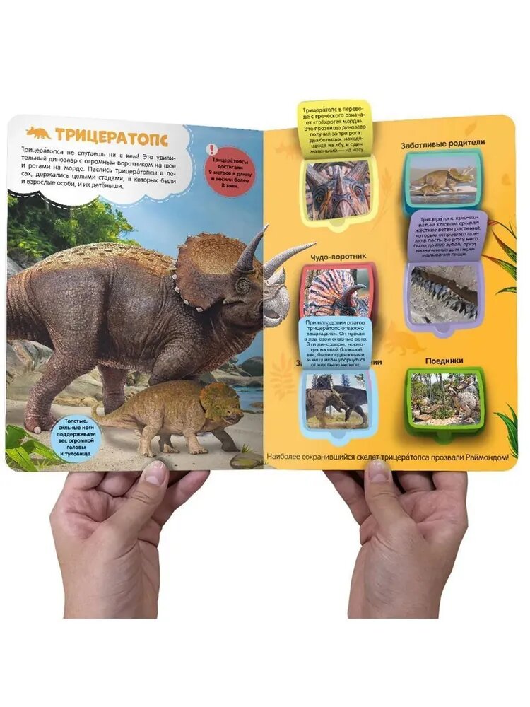 Динозавры: книжка с окошками — фото 1