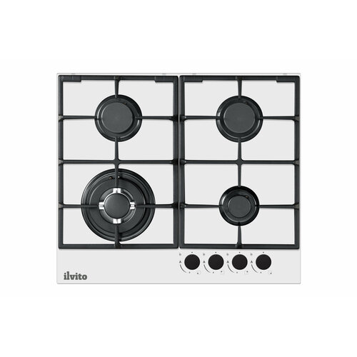 Газовая варочная панель ILVITO IPG FABIANA 6GW BB 60 см автоматический розжиг газовая варочная панель 4 конфорки 17779₽