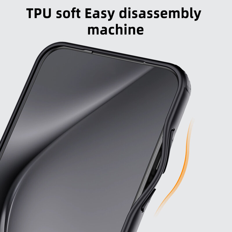 Чехол Для Poco F8 Pro/Сяоми Поко F8 Про, soft touch, чехол-кардиомонитор, поликарбонат (PC), защита камеры, ударопрочный, усиленные углы, Xiaomi, Poco F8 Pro, black, — фото 1
