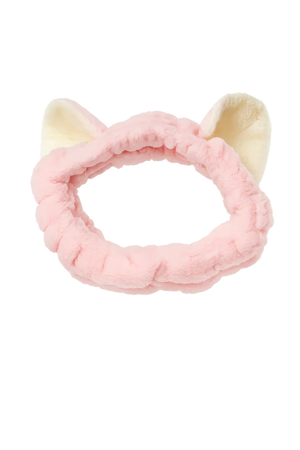 Ободок для умывания с ушками розовый — фото 1