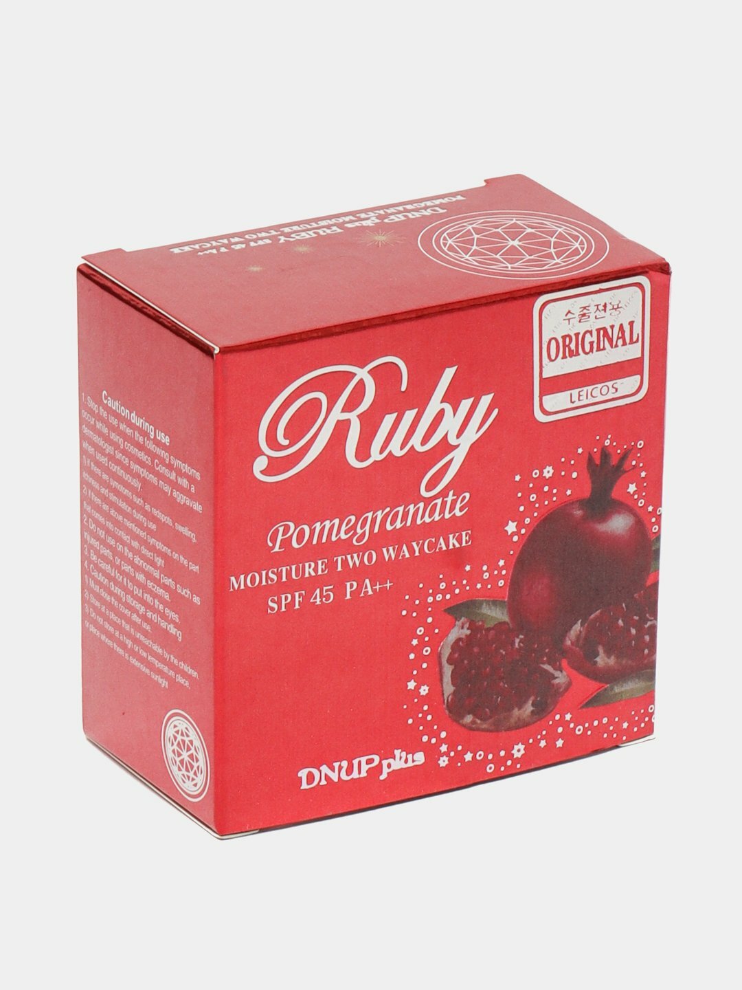 Пудра для лица с запаской Ruby Pomegranate 2 Way Cake SPF45, №13 гранат рубиновый, 2 слоя