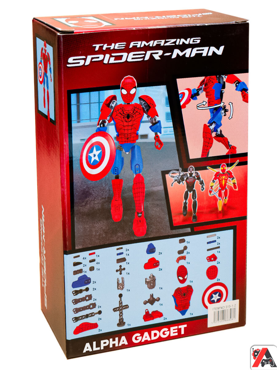 Конструктор Марвел Человек-Паук со щитом — фото 1