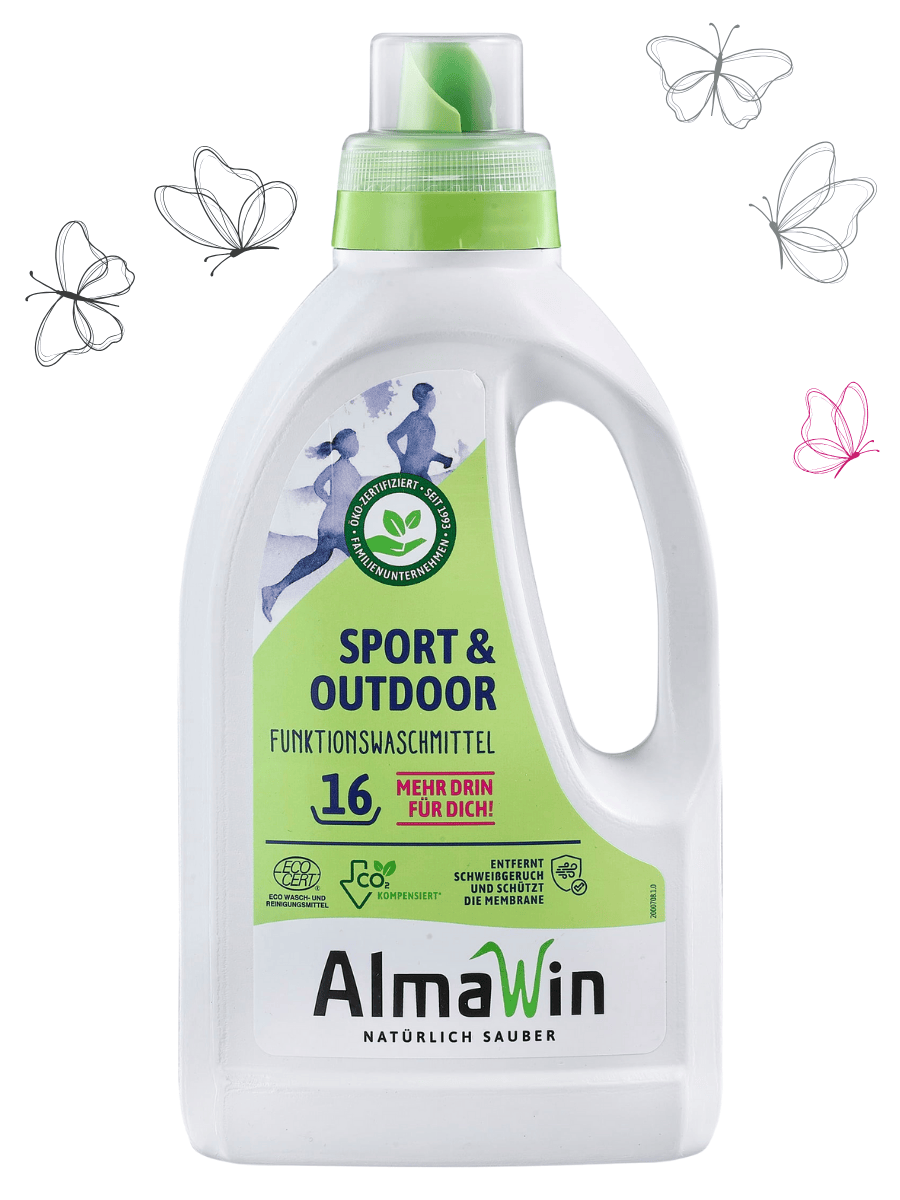 Экологичное средство для стирки мембранной и спортивной одежды AlmaWin, концентрат 750мл (Ecocert, Vegan) Германия