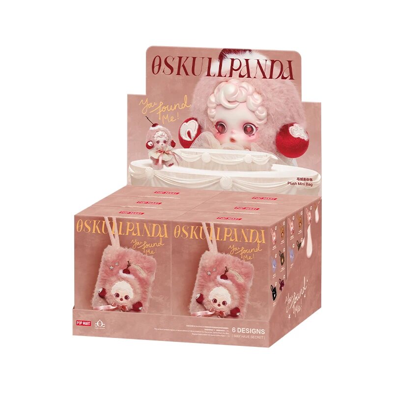 POP MART SKULLPANDA You Found Me! Плюшевая мини-сумка серии 1 шт./6 шт. Mystery Box