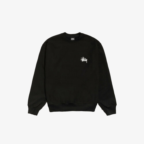 фото Свитшот stussy basic stussy crew, размер xl, , black