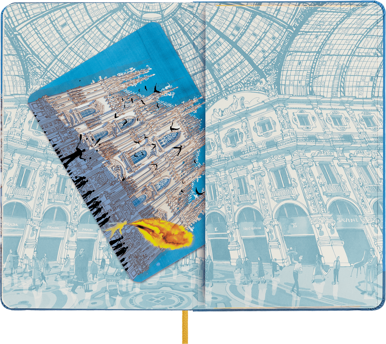 Блокнот Moleskine Limited Edition I am Milan LEQP060IAMI Large 130х210мм, 240стр, линейка, твердая обложка — фото 1