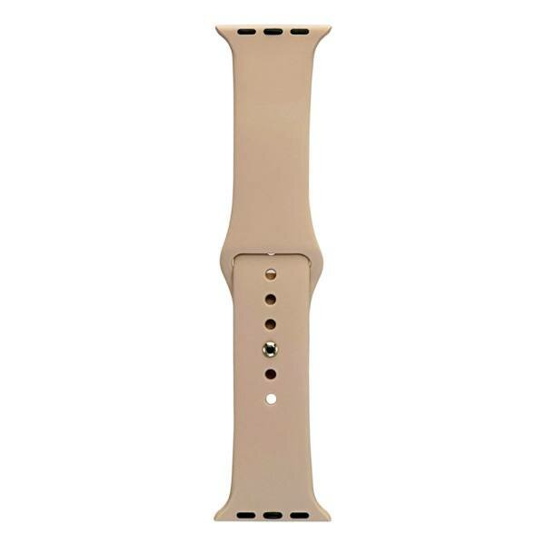 Силиконовый ремешок для смарт-часов, бежевый (капучино), 42/44/45/49мм