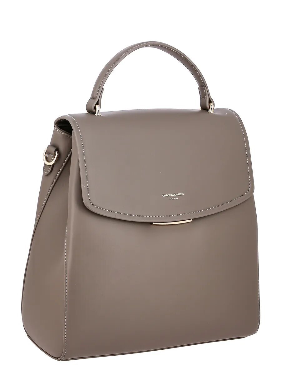 Сумка-рюкзак DAVID JONES, серо-коричневый — фото 1