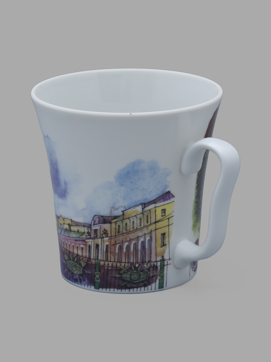 Бокал "Пантелеймоновский мост", форма Ленинградский, 360 мл, Императорский фарфоровый завод