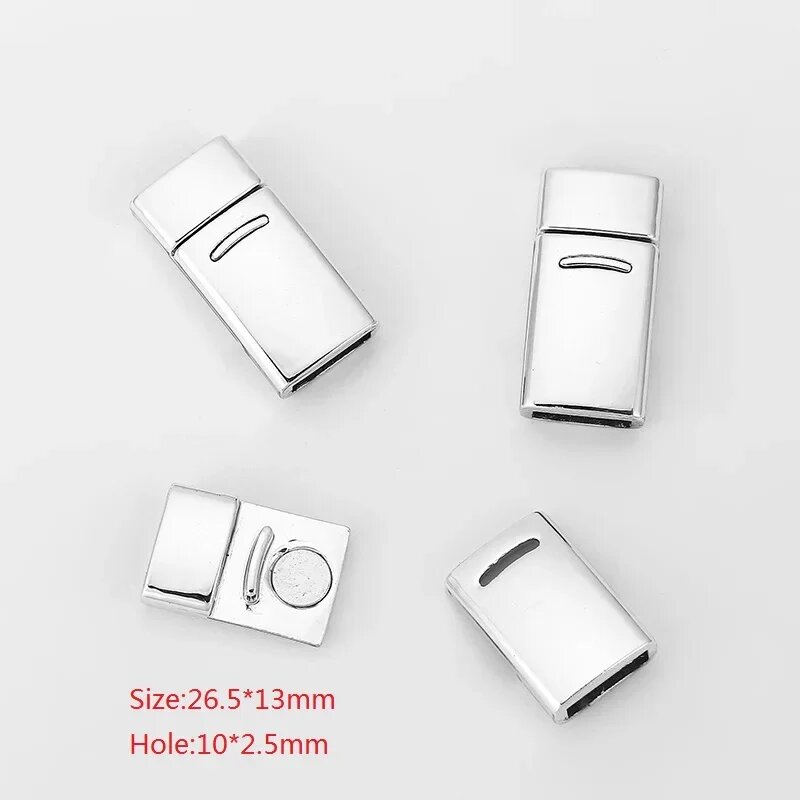 Магнитная застежка белая, Style 18, 26.5*13мм