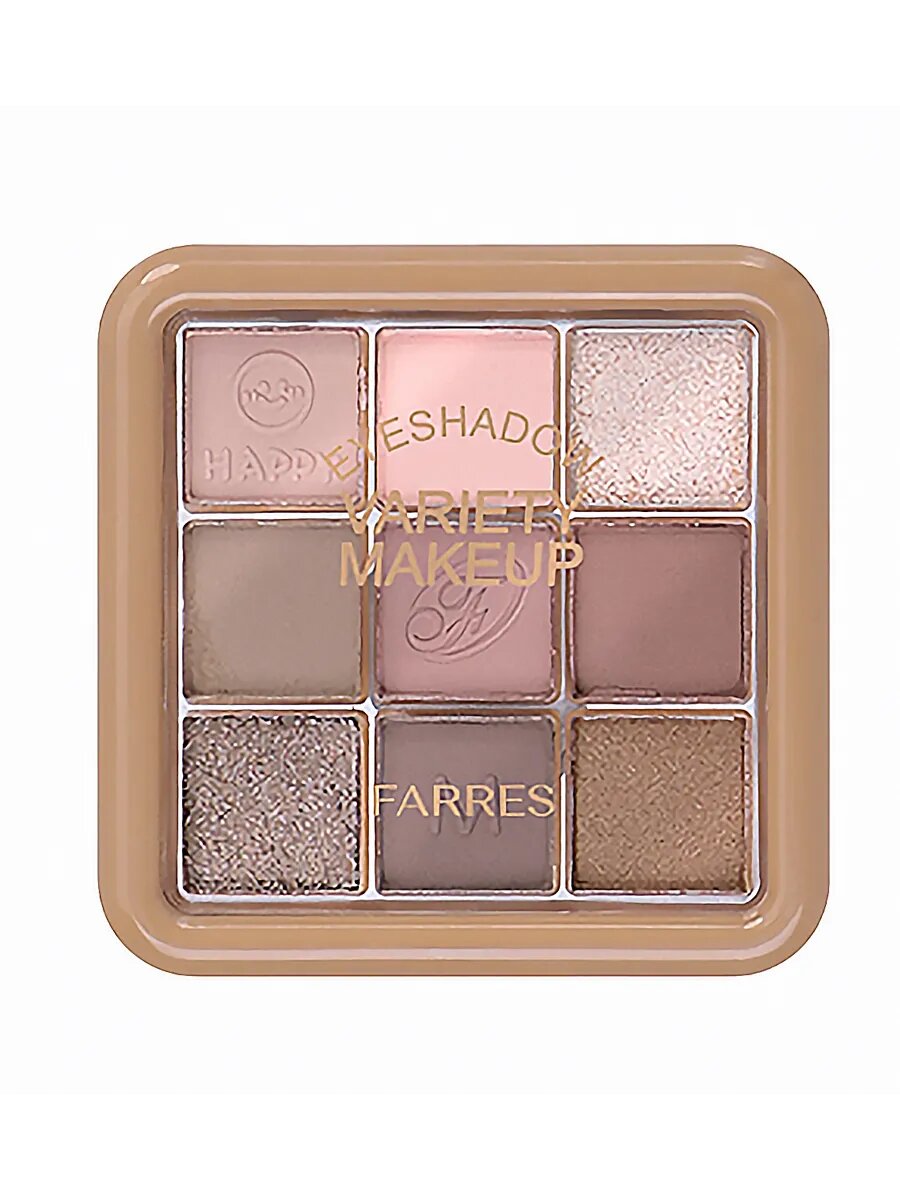 Тени для век 9 цветов "VARIETY MAKEUP" №02 — фото 1