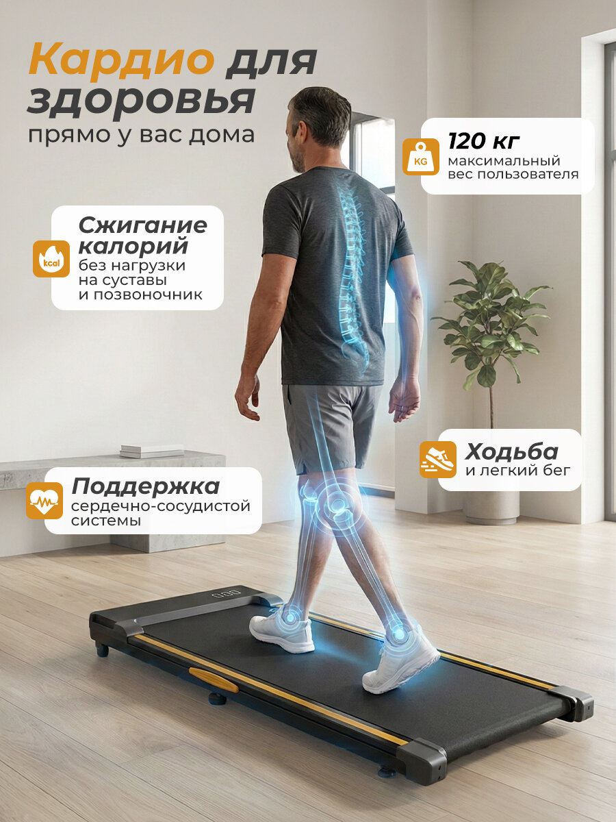 Беговая дорожка DFC ACTFLAME TM400-5B, 97 х 40 см — фото 1