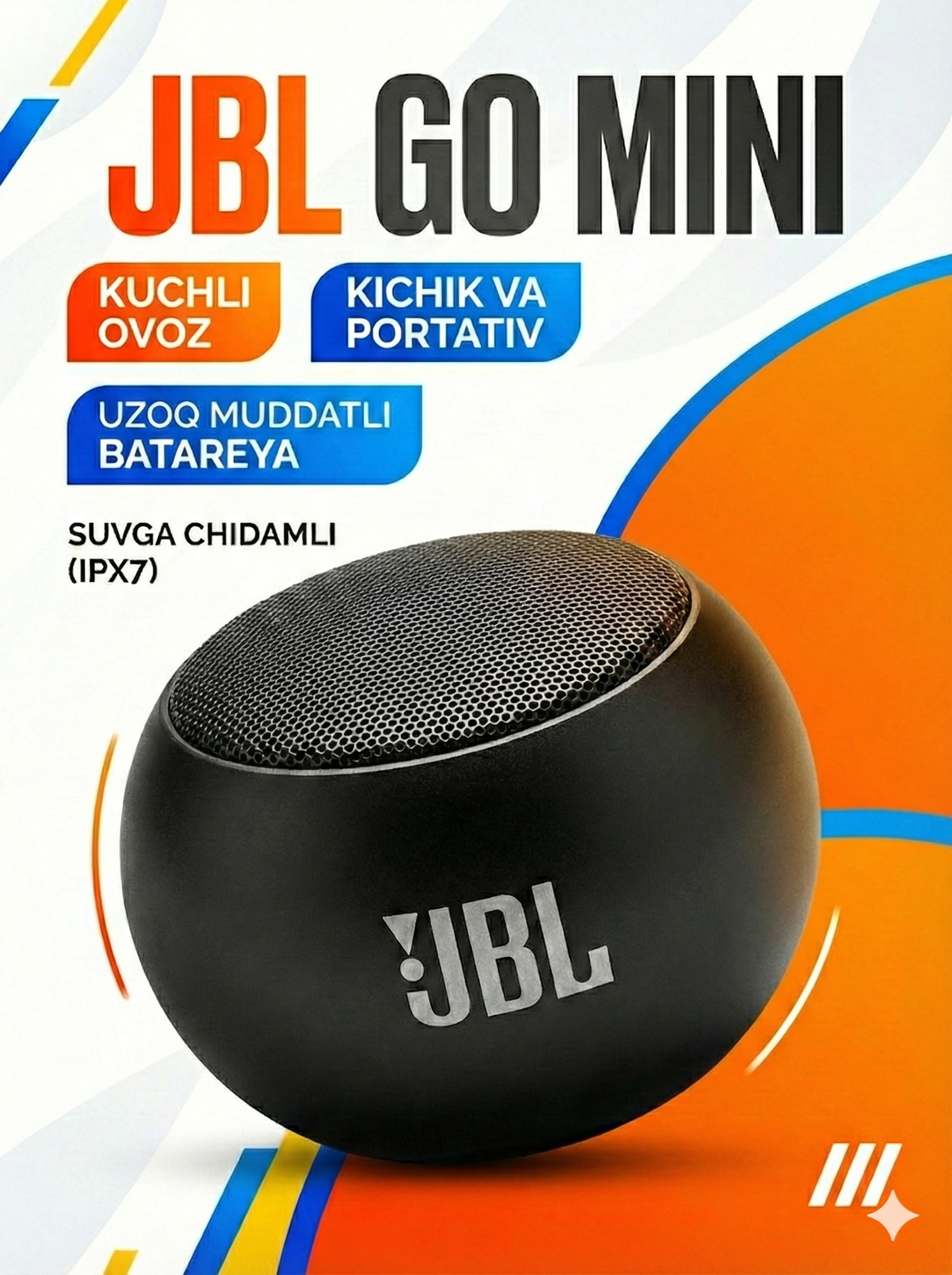JBL M3 Мини Портативная Колонка – Маленький размер, большой звук
