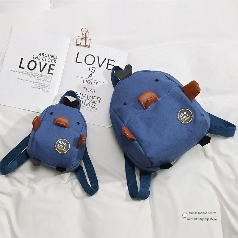 Мини-рюкзак с мультяшным рисунком из холста для малышей 1-3 лет мальчики девочки размеры маленький и большой