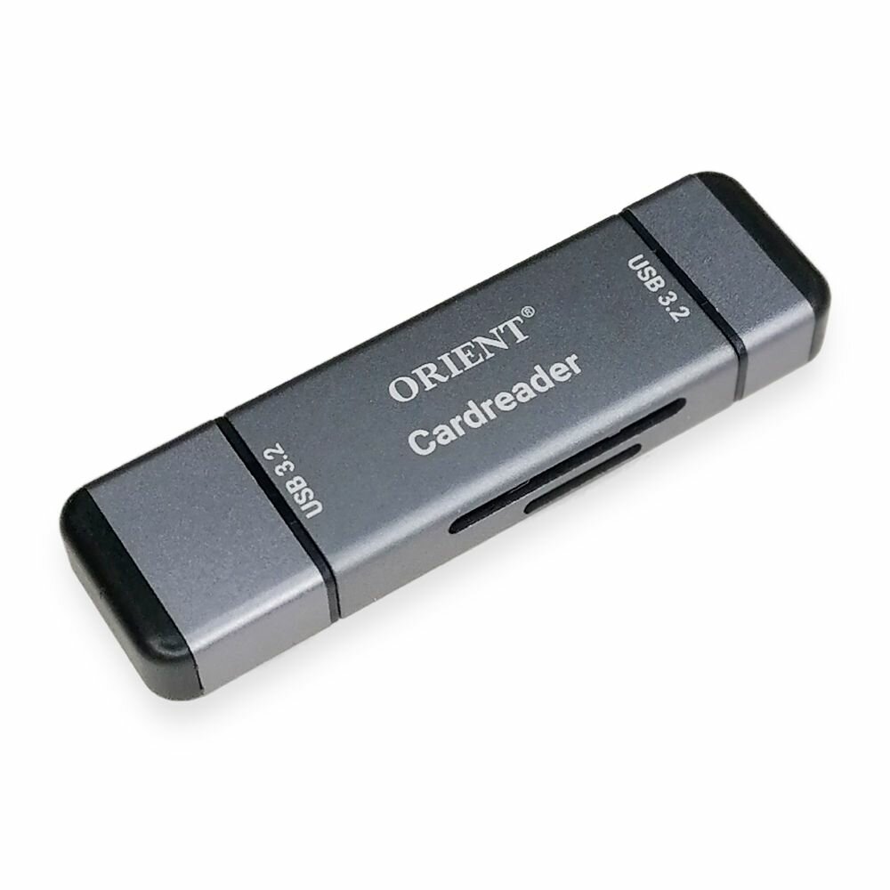 Картридер USB 3.2 Type-C+Type-A SD/microSD (ORIENT CR-333N)
