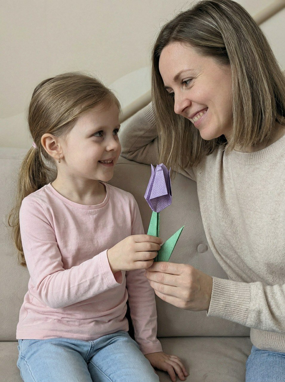 Набор для творчества Оригами HappyLine"Цветы", подарок, поделки своими руками — фото 1