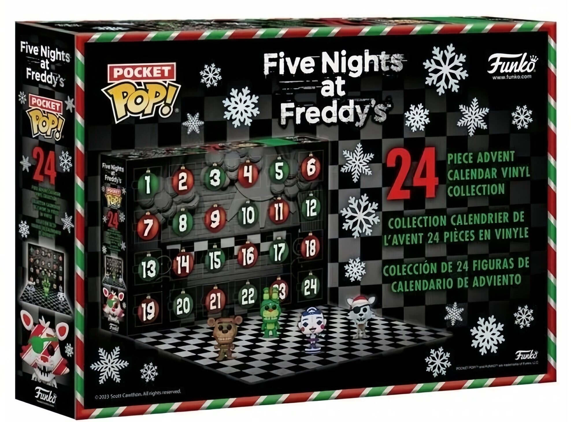 Адвент-календарь Funko POP! Pocket Five Nights at Freddy’s 72480 Пять ночей у Фредди, 24 шт — фото 1