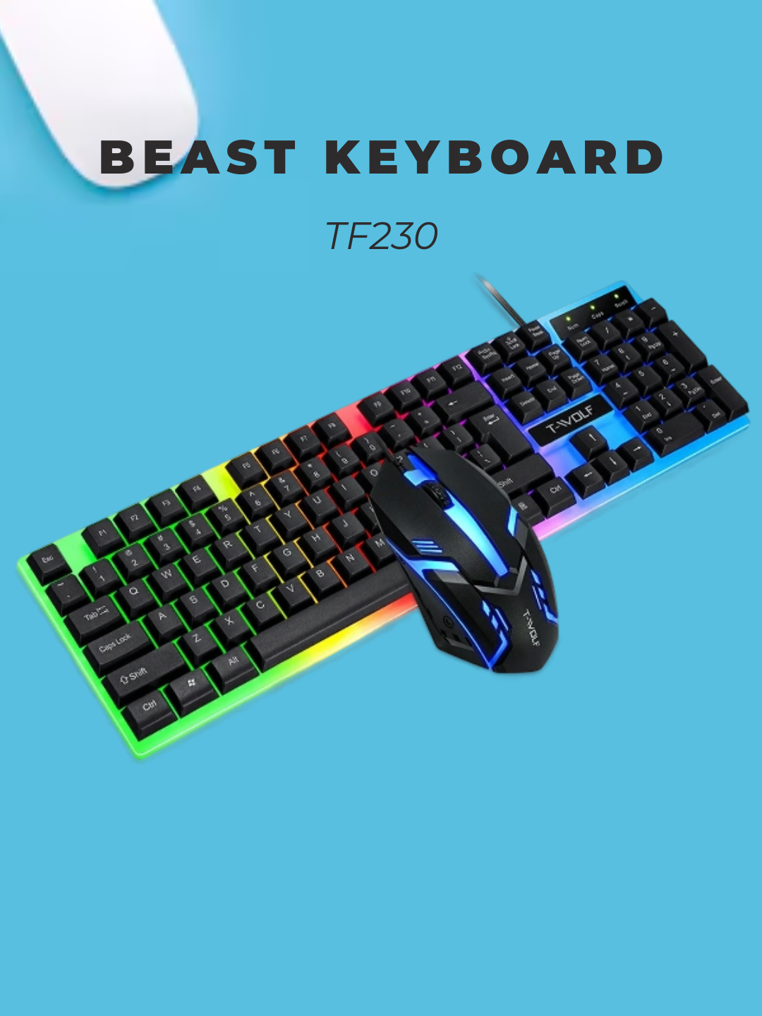 Игровая клавиатура TF230 — удобная модель с быстрым откликом клавиш и современным дизайном для комфортной игры
