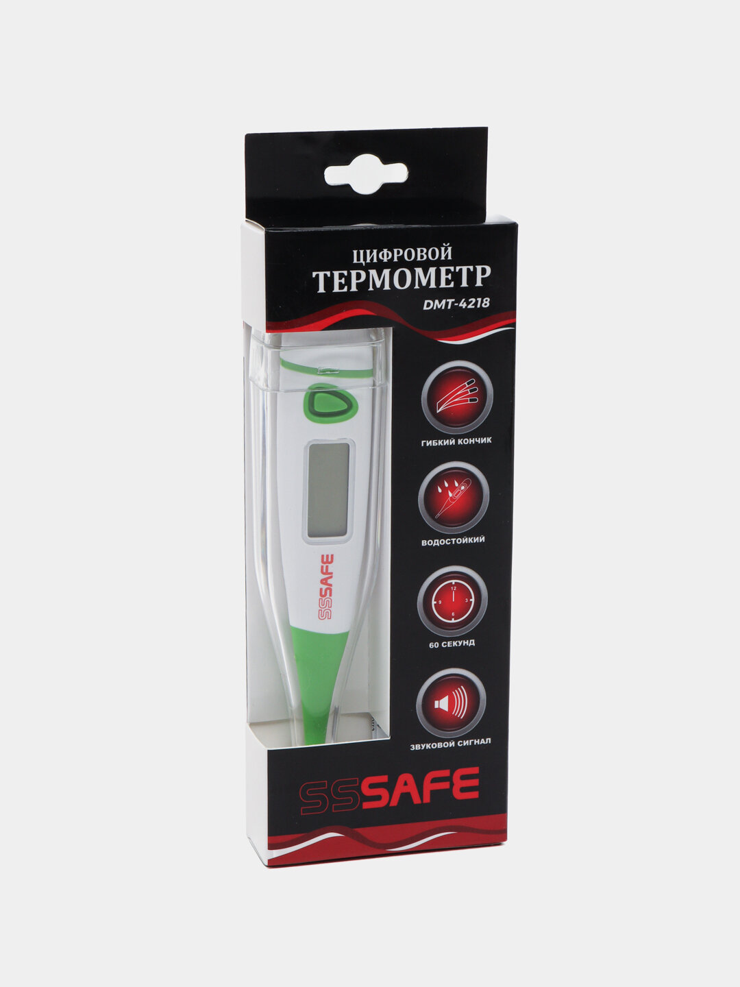 Электронный термометр SSSAFE DMT-4218, водонепроницаемый, звуковой сигнал — фото 1