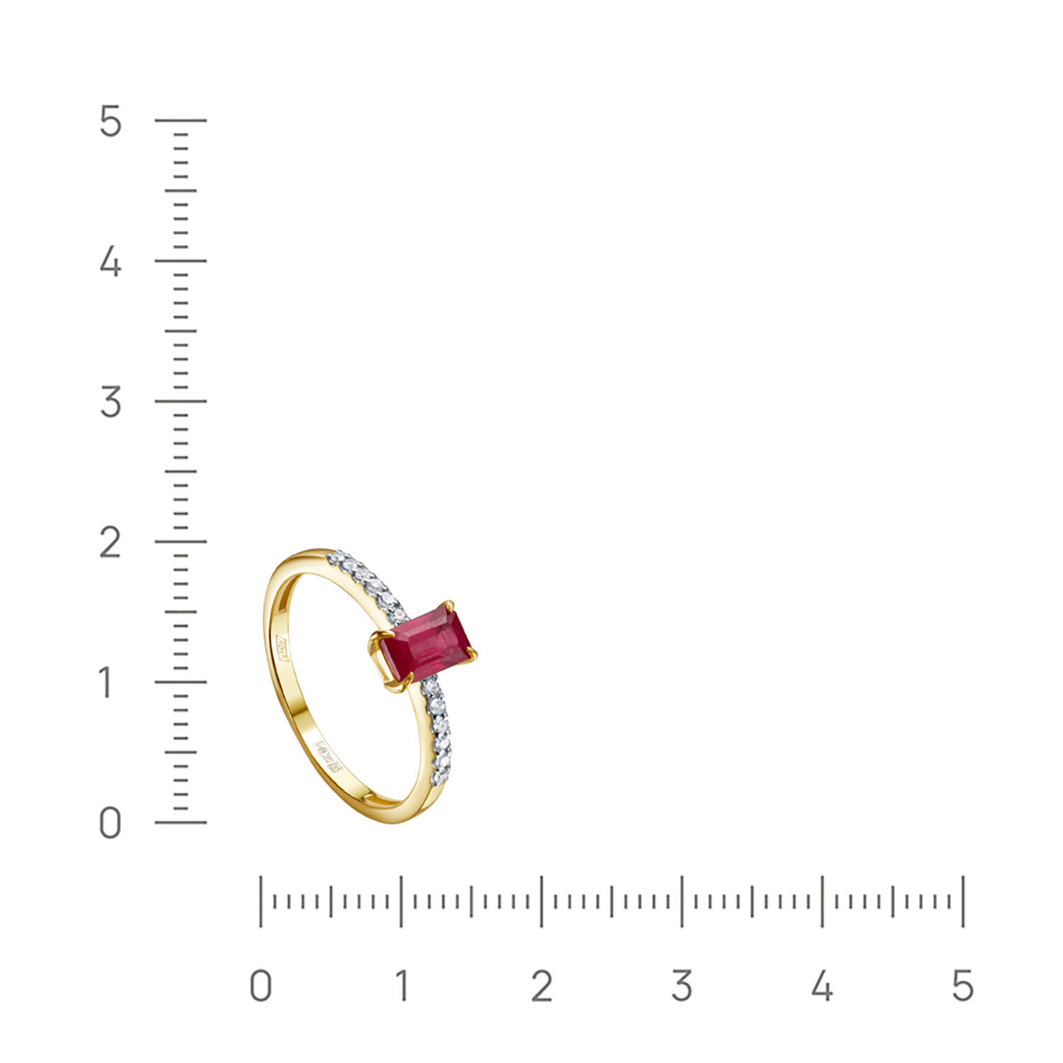 Кольцо JEWELIN, желтое золото, 585 проба, бриллиант