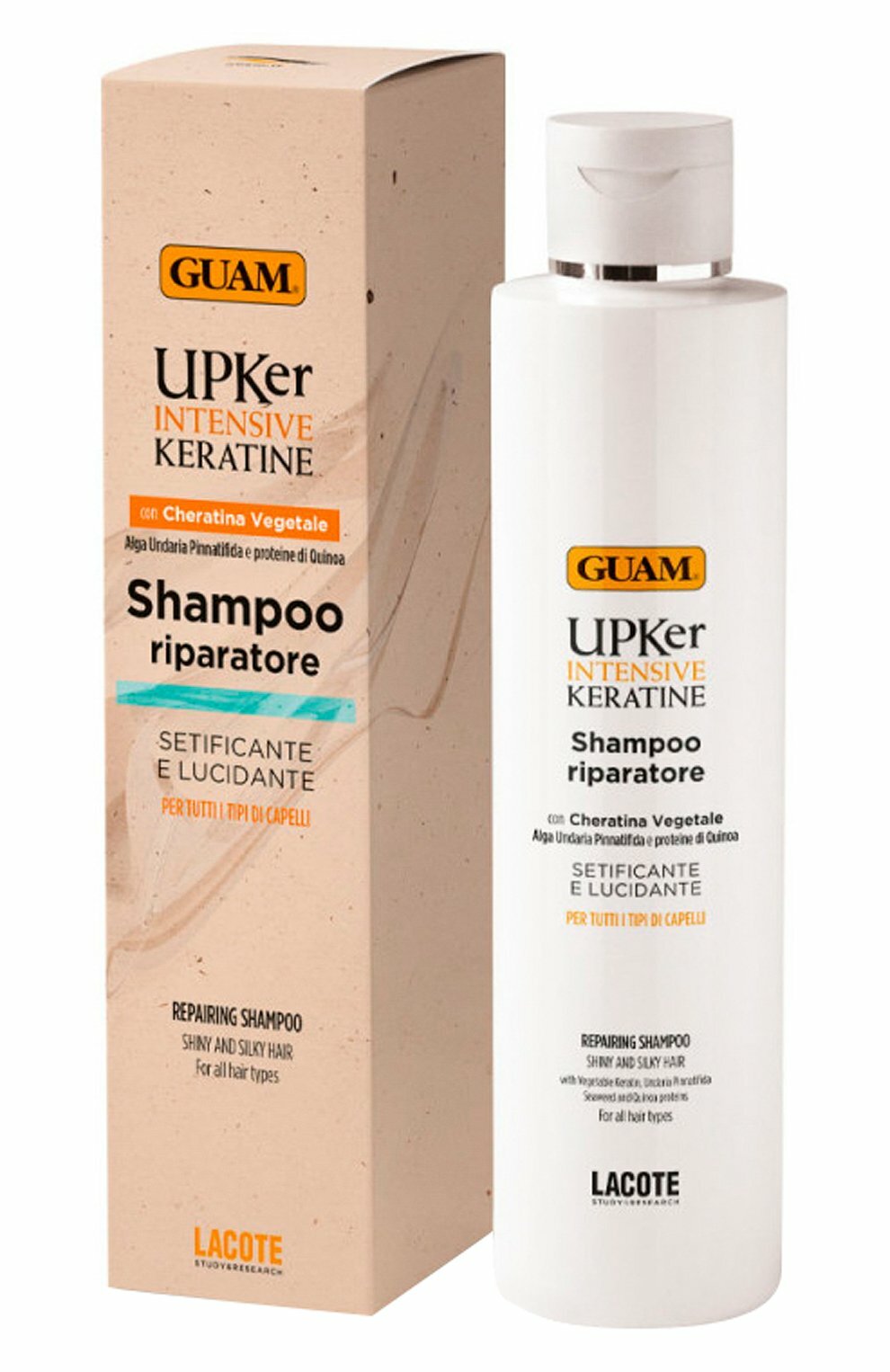Восстанавливающий шампунь для волос с кератином (200ml) GUAM