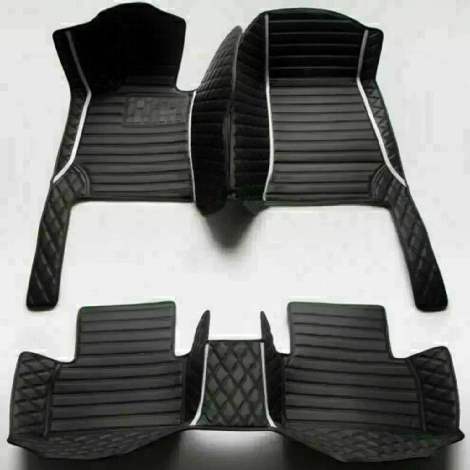 Автомобильные коврики для HAVAL H9, 7 мест, 2024, 2025, 2026, 2027, 2028 годов Striped Black White
