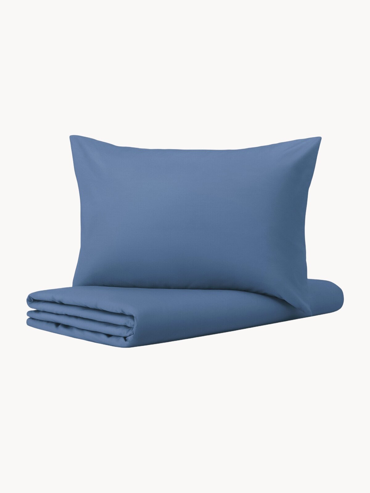 Пододеяльник и 2 наволочки ARUA (аналог икеа ULLVIDE), 200x200, 50x70, темно-синий, перкаль