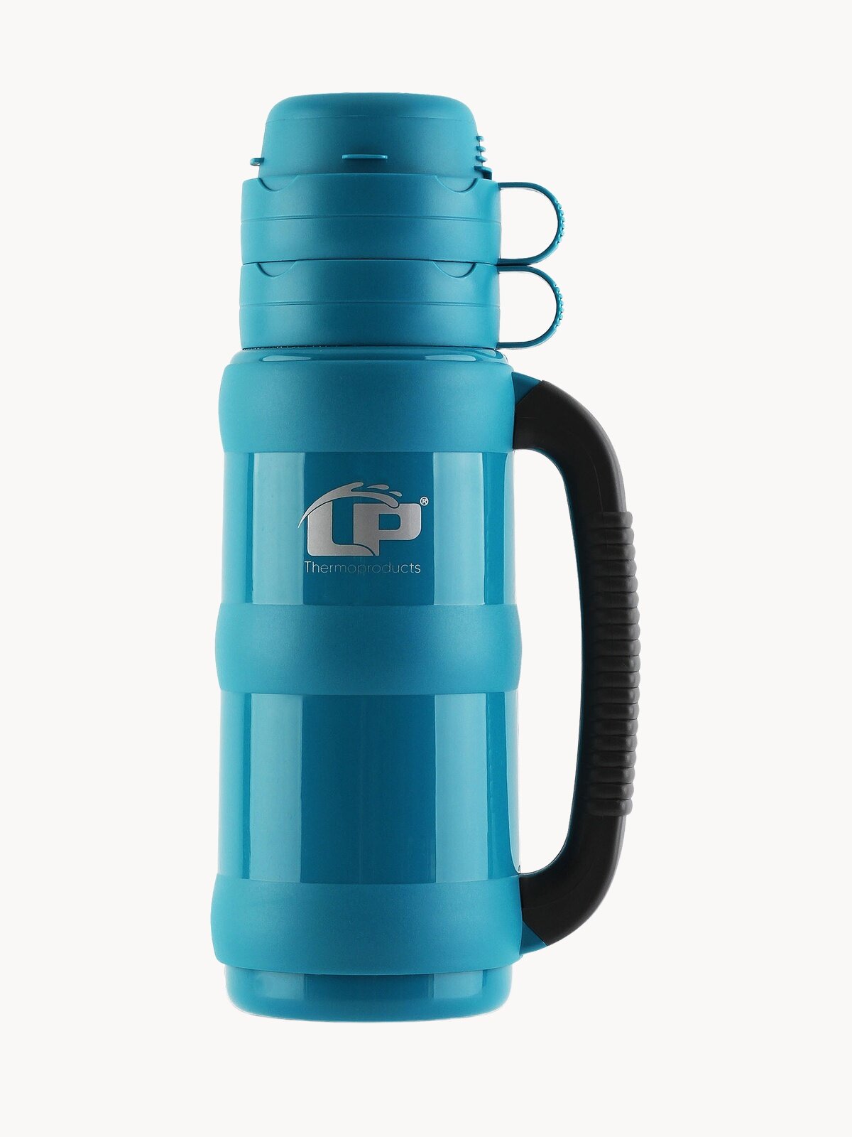 Термос для чая / кофе 1 л. со стеклянной колбой LP Traditional с двумя чашками