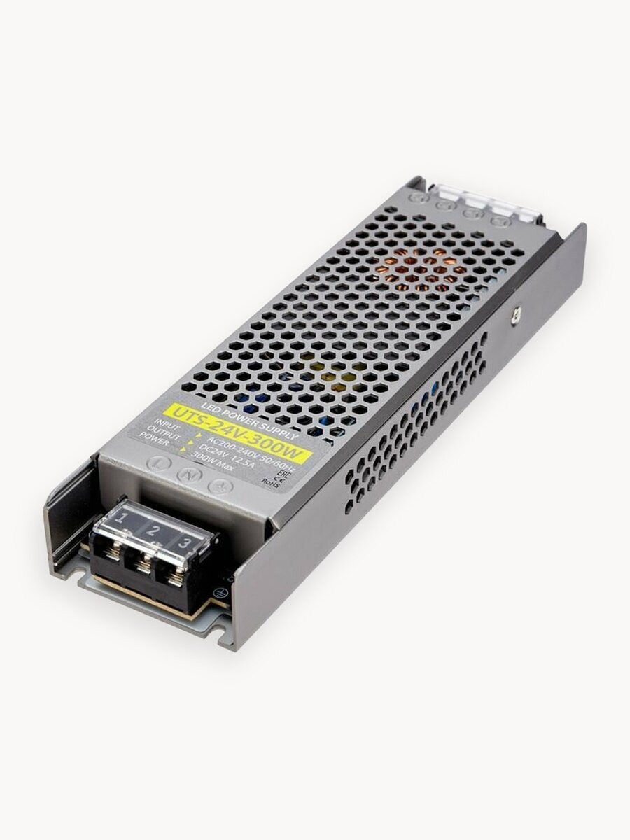 Блок питания DIGSLED 24 В 300 Вт (12.5 А) IP20 для светодиодной ленты, интерьерное освещение