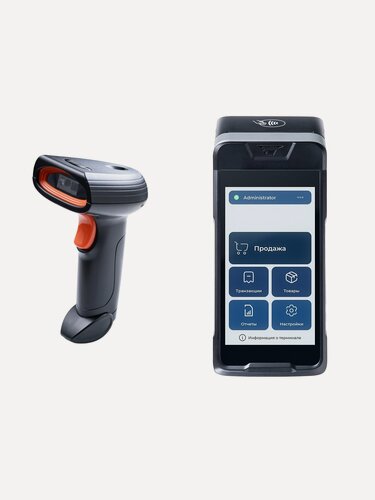 Изображение товара POS-терминал "Yapay Retail" + фискализация 2в1 + сканер штрих-кодов . Удаленная регистрация.