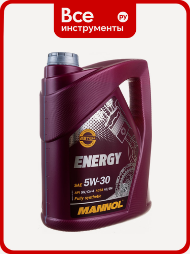 Изображение товара Моторное масло MANNOL ENERGY 75115, синтетическое, 5W30, объем 5 л