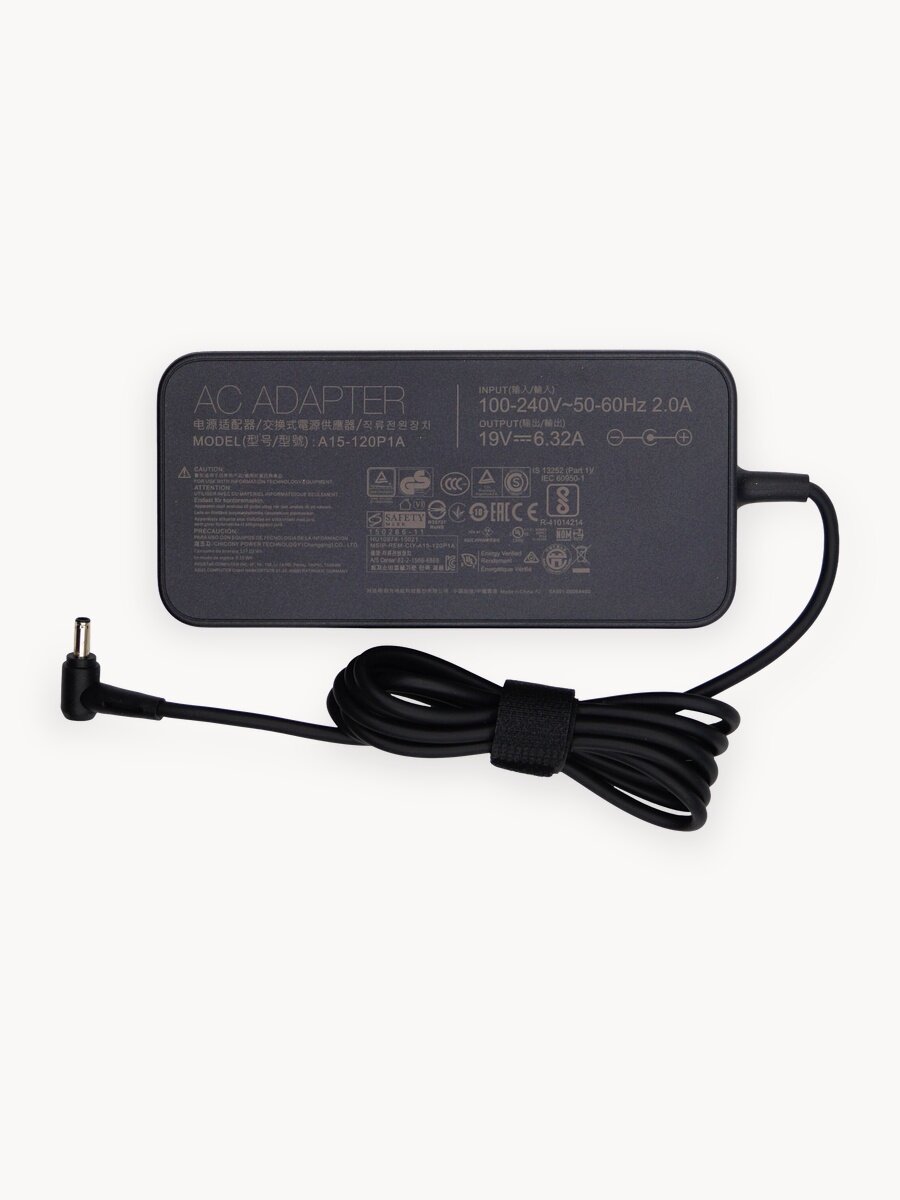 Блок питания для Asus 19V 6.32A 120W / PA-1121-28 / A15-120P1A / ADP-120RH B / G501JW / M570DD (штекер 4.5x3.0мм)