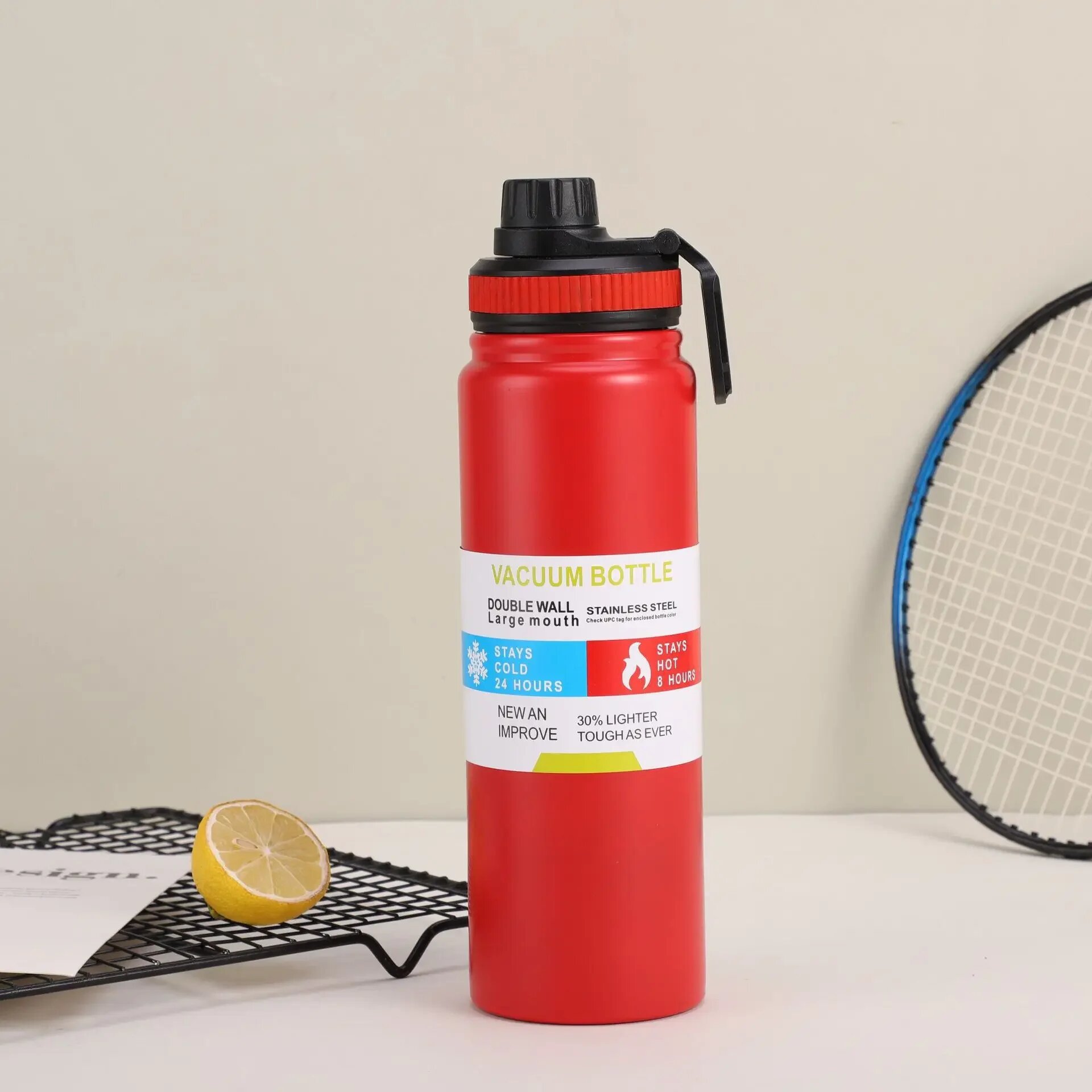Термос PGY из нержавеющей стали 600/800/1000 мл 1000ml, Красный, Red