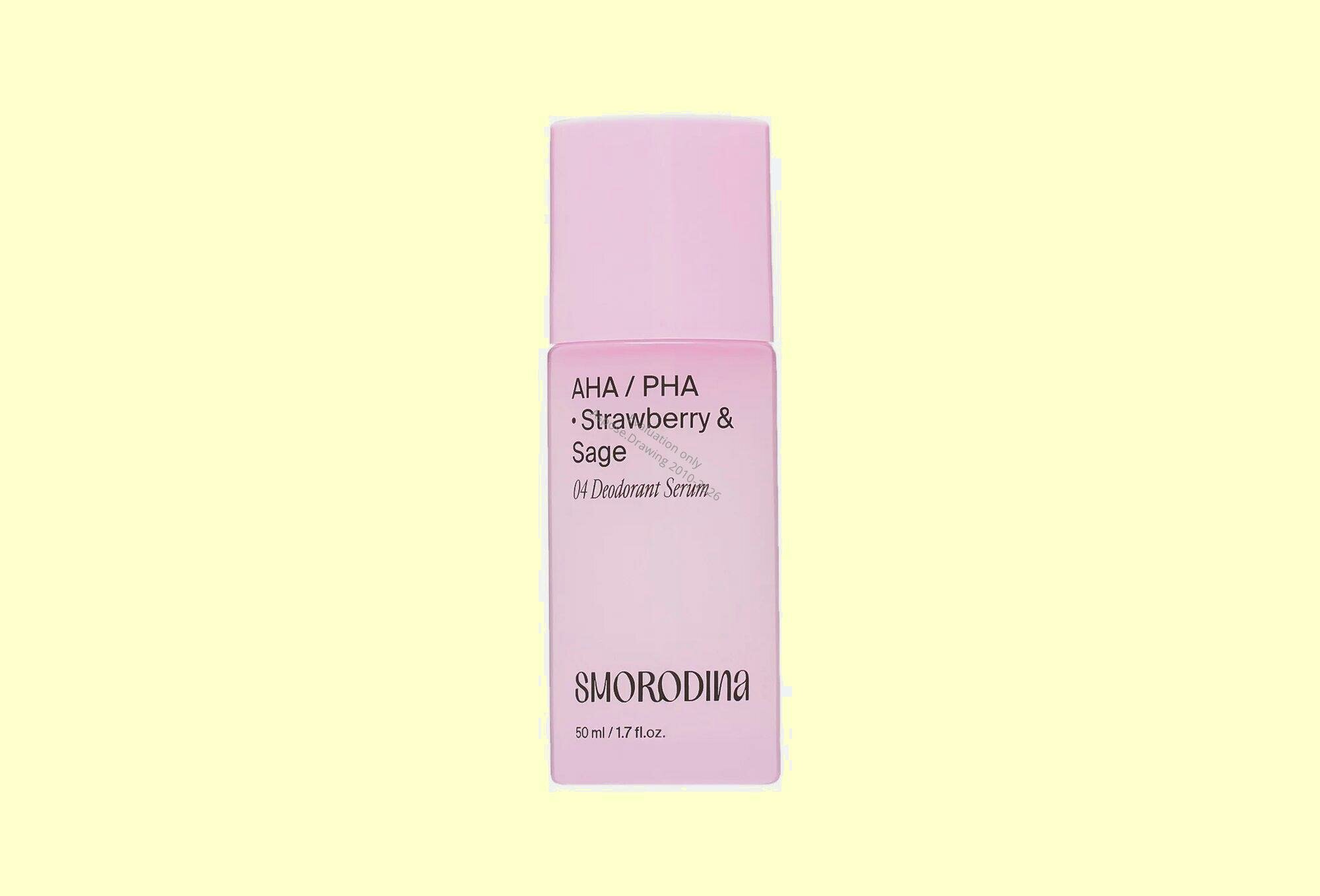 Дезодорант-сыворотка с AHА- и РHA- кислотами SmoRodina Strawberry & Sage, 50 мл
