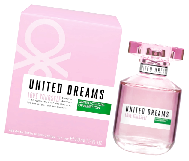 Духи Бенеттон Юнайтед Дримс Лав Йорселф для женщин 50 мл / Benetton United Love