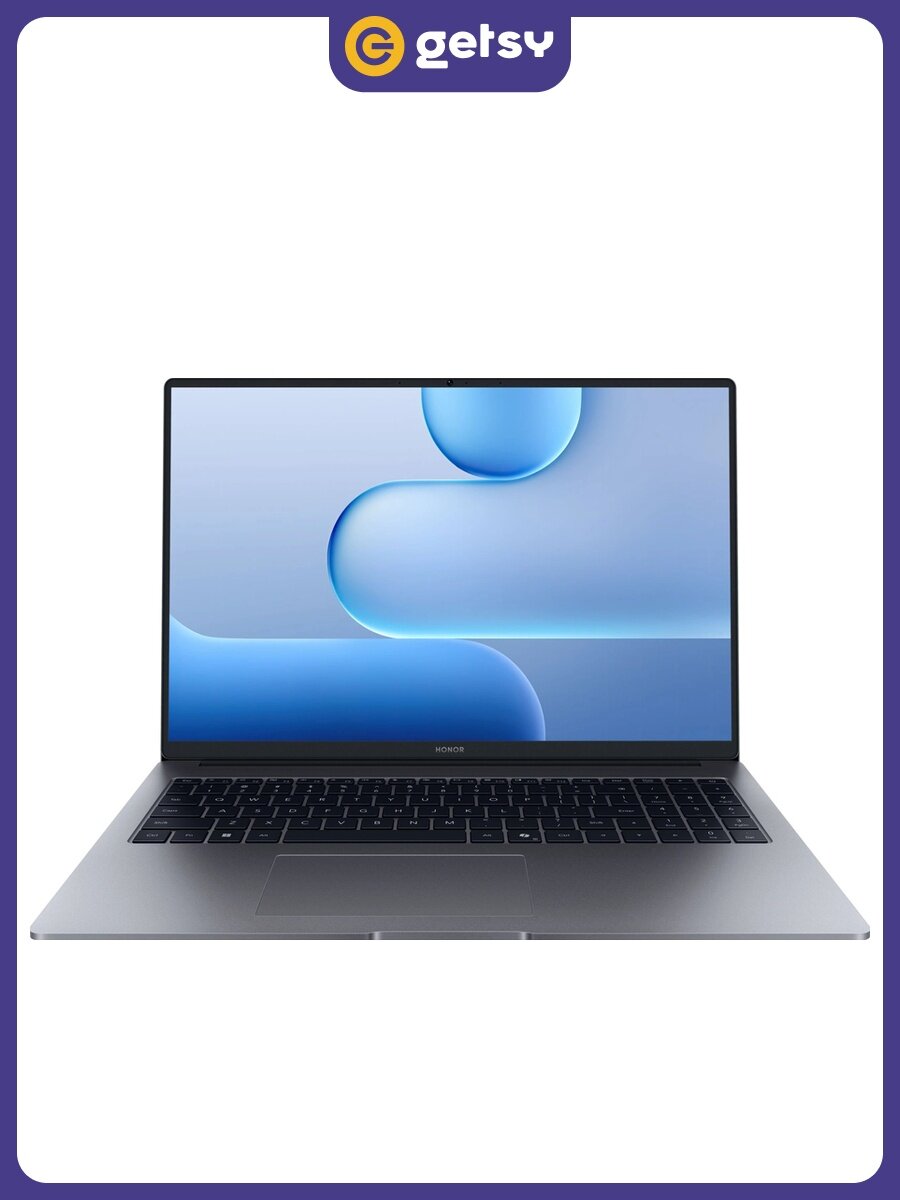 16" Ноутбук Honor MagicBook X16, IPS 1920x1200, Intel Core Ultra 5 125H, 16ГБ, SSD 1ТБ, Без ОС, серый