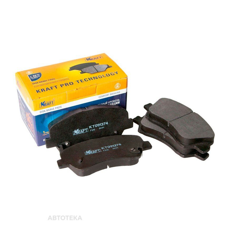 Колодки тормозные HYUNDAI/KIA SOLARIS/RIO 10- 1.4/1.6 перед. KRAFT KT091374
