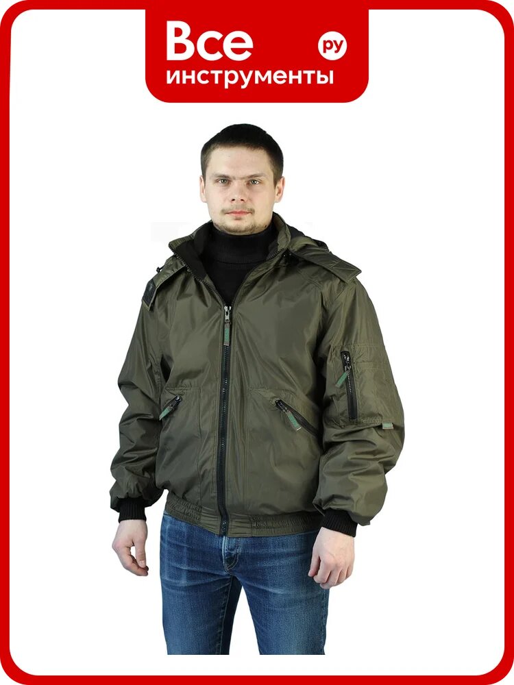 Демисезонная куртка URSUS бомбер Хаки КУР512-Д12; 60-62, 170-176