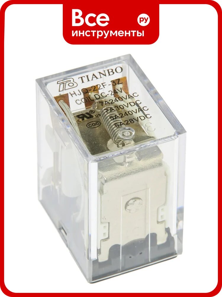 Реле электромагнитное Tianbo RELAY 40 шт HJQ-22F-24VDC-3Z 86078