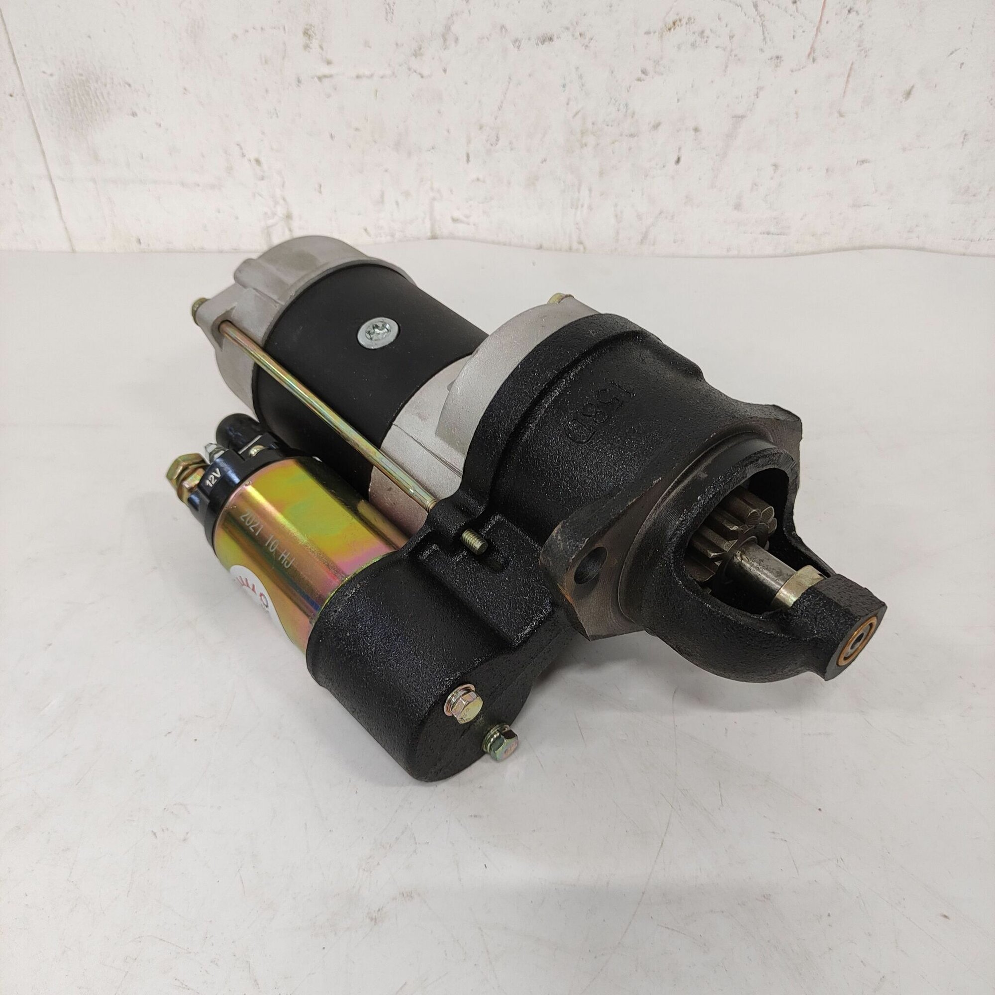 Стартер электрический R190/195 посадка 75 мм. Z-11 на дизельный двигатель на тяжелый мотоблок