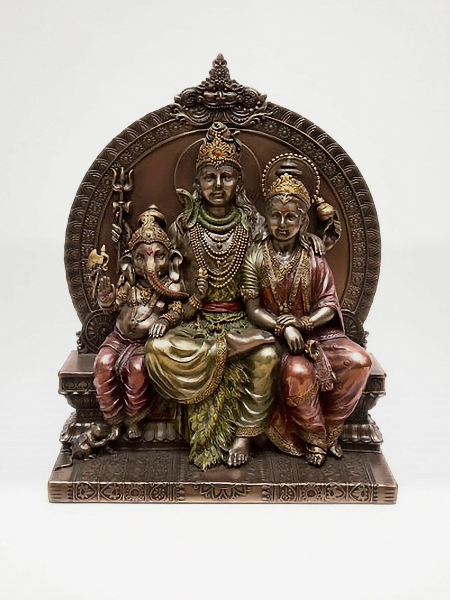 Статуэтка Святое семейство, 16,5*20,5*8,5см, полистоун, цвет патинированная бронза