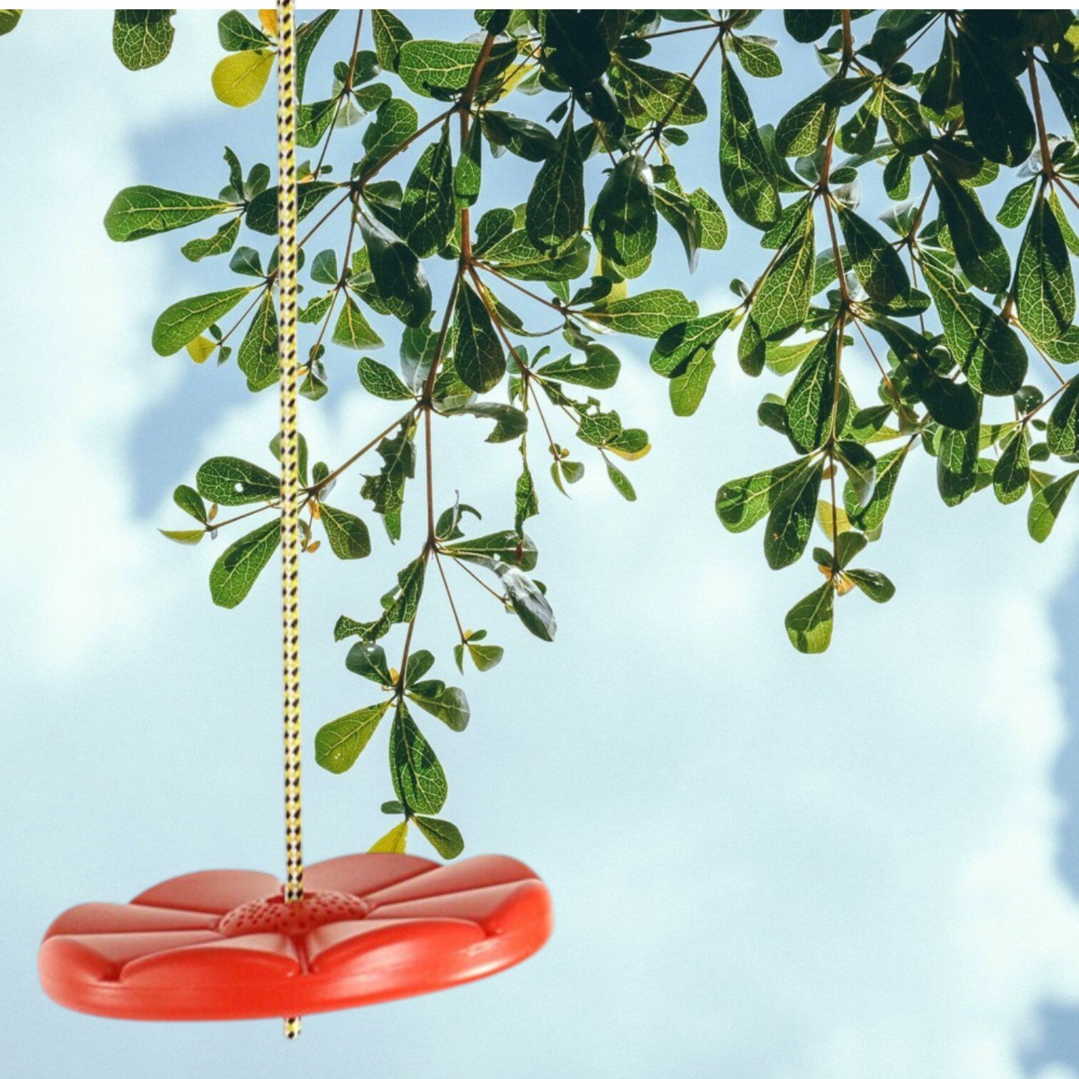 Пластиковые качели-диск Лиана Kеmfer S04-112 Красный, нагрузка до 100 кг